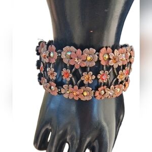 MiMX Design Monique Yowell Floral Lattice Bracelet - Crystal & Resin - Boutique